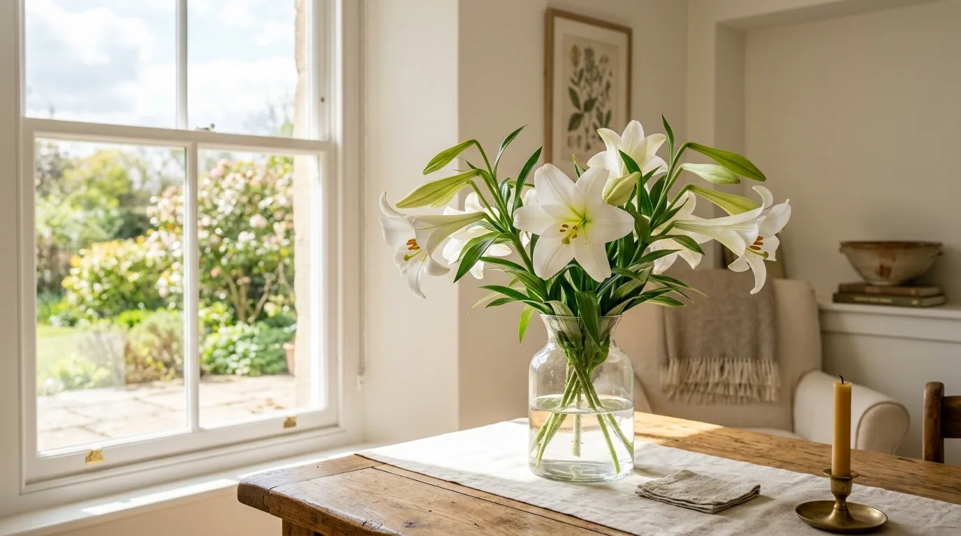 Easter Lily Arrangement for 10 christian easter decor ideas for a peaceful home
